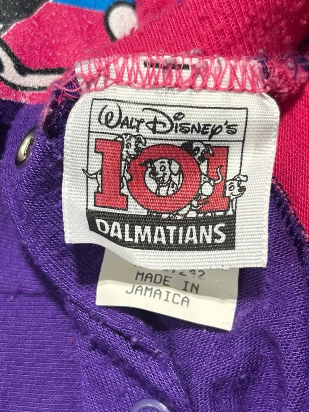 Disney Purple & Pink 101 Dalmatians Footed One-Piece